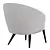 Elegant HELEN Armchair in Coral 3D model small image 4