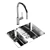 Mythos Myx Steel Sink Duo 3D model small image 1