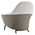 Contemporary Minotti Angie Armchair in V-Ray 3D model small image 5