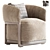 Frida Flexform Armchair 3D Model 3D model small image 1