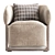 Frida Flexform Armchair 3D Model 3D model small image 3