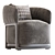 Frida Flexform Armchair 3D Model 3D model small image 6