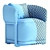 Frida Flexform Armchair 3D Model 3D model small image 7