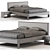 Hoyne Oak King Bed 2017 3D model small image 2