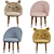 Kids Oval Table Chair Set 3D model small image 3