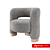 Soft Wool Chair Pecola 3D model small image 6