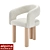 Pecola Soft Chair Fox Fur 3D model small image 1