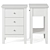 Modern Chic Oak Bedside Table 3D model small image 2