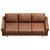 Modern Vegan Leather Sofa 3D model small image 3