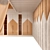 Modern Children Furniture Set 04 3D model small image 4