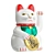 Japanese Lucky Cat Figurine 3D model small image 1