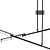 Double Flame Pendant Light 3D model small image 2