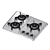 SK Magic Gas Cooktop - Trio 3D model small image 1