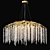 Elegant Crystal Chandelier, 80cm 3D model small image 1