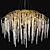 Elegant Crystal Chandelier, 80cm 3D model small image 2