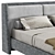 Luxury Bond Bed 1868x2280x1040 3D model small image 6