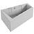 Riho Doppio Acrylic Bath 180x130 3D model small image 2