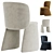 Elegant Evie Chair Collection 3D model small image 5
