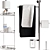  Wasserkraft Chrome Bath Accessories 3D model small image 3