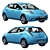 Electric Car Nissan Leaf 2011 3D model small image 1