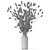 Elegant Floral Arrangement Sculpture 3D model small image 4