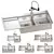 Versatile BLANCO DIVON Sink Set 3D model small image 1