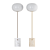Nordic Style Marble Floor Lamp 3D model small image 3