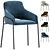 Modern Verona Dining Chair Set 3D model small image 2