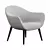 Poliform Mad Armchair with 3 Upholstery Options 3D model small image 5