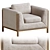 Elegant Sargent Chair - Stahl+Band 3D model small image 1