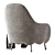 Corolla 272 White Armchair: Modern Elegance 3D model small image 3