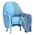 Corolla 272 White Armchair: Modern Elegance 3D model small image 7