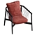 Modern Crosshatch Chair: Sleek Design 3D model small image 5