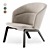 Elegant Heron Armchair by HC28 3D model small image 1