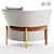 Sleek NEW COSMO Armchair, Modern 3D model small image 4