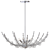 Luxurious Abberton Polished Nickel Chandelier 3D model small image 1