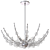 Luxurious Abberton Polished Nickel Chandelier 3D model small image 3