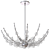 Luxurious Abberton Polished Nickel Chandelier 3D model small image 4