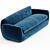 Luxurious Velvet Sofa with Removable Cover 3D model small image 2