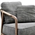 Modern Crono Flexform Seating 3D model small image 4