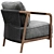 Modern Crono Flexform Seating 3D model small image 7