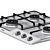 SK Magic Gas Cooktop Trio 3D model small image 3