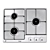 SK Magic Gas Cooktop Trio 3D model small image 6