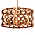 Golden Honeycomb Convertible Ceiling Light 3D model small image 1