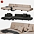 Modern Sand Sofa Comfort Concept 3D model small image 4