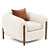 Modern Minimalist Lyla Armchair 2014 3D model small image 3
