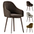 Modern Dining Chair Set Collection 3D model small image 3