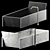 Agape Face à Face Bathtub 3D model small image 7