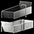 Agape Face à Face Bathtub 3D model small image 9