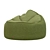 Mini Mammoth Pouf Wool Gray 3D model small image 3